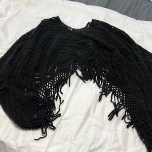 Poncho sweater wrap